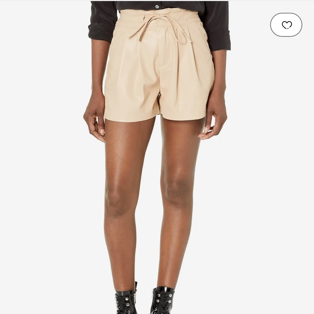 Blank NYC NWT vegan crème paper bag shorts, coastal cowgirl ,‎ sz 29